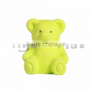 Environmental TPR Novelty Custom Bear Eraser With Bag Pencil Sharpener