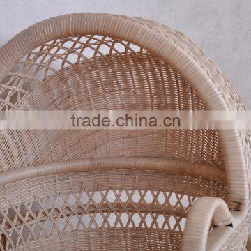 Bisini New Arrival Nature Rattan Color New Born Baby Bed, White Lace Wicker Baby Crib - BF07-70352 photo-4