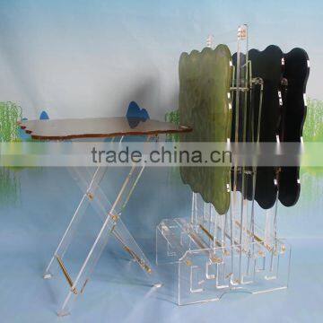 Cheap Price Collapsible Acrylic Tea Tables Wholesale photo-2