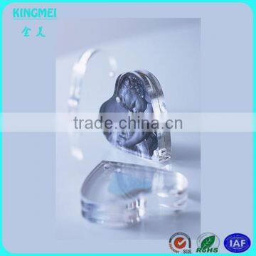 2015 Custom Wholesale Romantic Acrylic Heart Shaped Magnetic Photo Frame photo-4