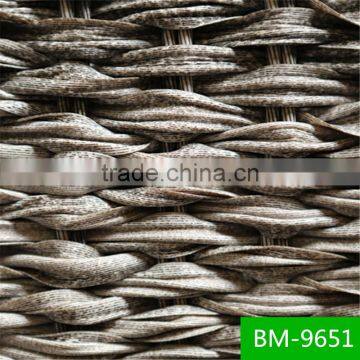 Handmake outdoor furniture plastic recycle rattan peel material for sofa set