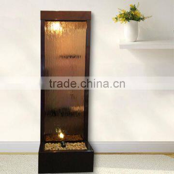 bronze mirror floor standing waterfall decoration items