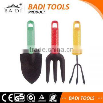 3 in 1 colorful handle multifunction garden tool set