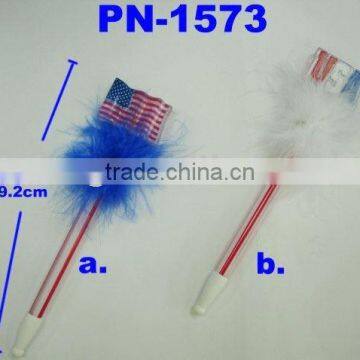 4th of July USA flag light up ballpen