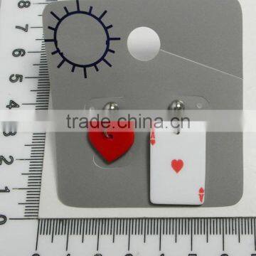 High Quality Poker Ear Ring, Poker Ear Ring, New Arrival Ear Ring With Poker Pendant, Popular Hot Sale Poker Ear Ring