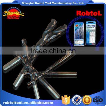 6pcs Nano Nitrogen Aluminum Titanium Coating Straight Shank Hss Twist Drill Bits Cobalt Fully Ground Bright Finish Drilling photo-3