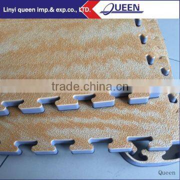 High Quality and High Density Non-toxic Fun Play Eva Foam Wood Grain Floor Mat photo-2