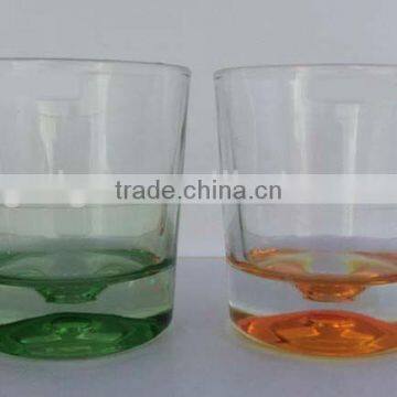 GH269 Glass Drinking Cup with colorful spray