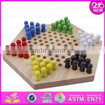 2016 newest children wooden checkers board game W11A034