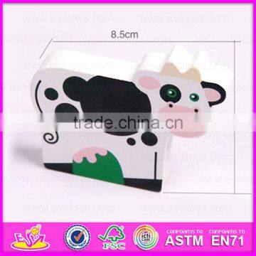 Kid's Intelligence Wooden Pull Along Train Toy With Animal Blocks W05C019 photo-6