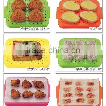 Advanced Kitchen Tools Silicone Non Stick Fat Reducing Mat Microwave Biscuit Baking Tray