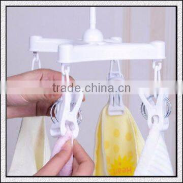 Wholesale Factory Price High Quality Plastic Hanger With 4 Small Lips for Baby Size Scoks Cloth photo-2