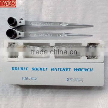 Double Sockets 19mm 22mm Ratchet Wrench Podger Spanner photo-4