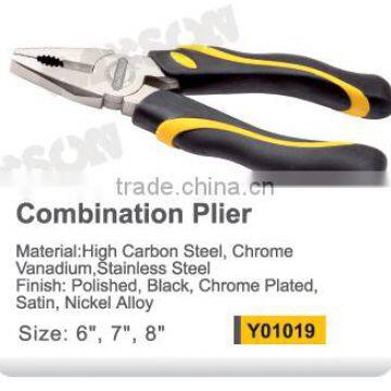 Nikel Plated High Quality Long Nose Plier With TPR Handle