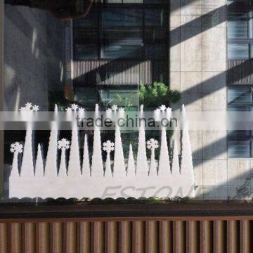 Cheap 2pcs White Snowflake Ice Strip Christmas X'mas Window Decoration Ornament Party photo-2
