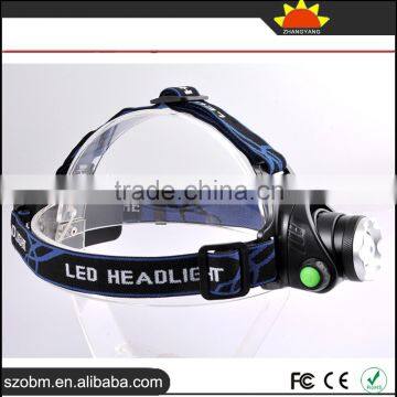 Wholesale High Quality XML T6 LED 2000 Lm Remote Control Rechargeable Headlamp With 18650 Battery, Charger and Car Charger photo-3