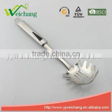 WCJ646 Stainless Steel Utensil SPAGHETTI SERVER Pasta Fork Welding High Quality Mirror Finishing photo-3