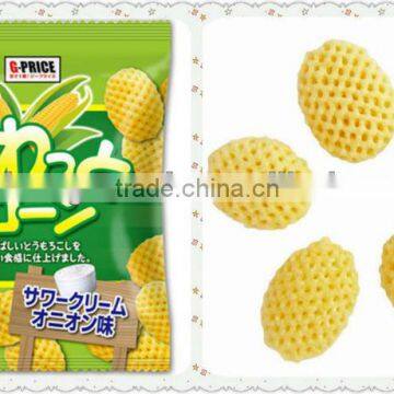 Crispy corn snacks