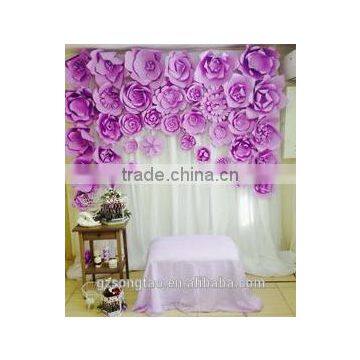 Factory Outlet Artificial Flower Cloth Flower Wall for Wedding Decoration photo-5