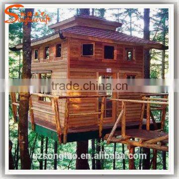 China Manufacturer Make Imitated Decorative Artificial Ficus Banyan Tree House for Outside Decoration photo-4