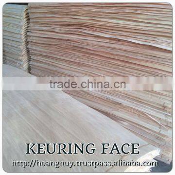 FACE KEURING VENEER WITH NATURAL VENEER