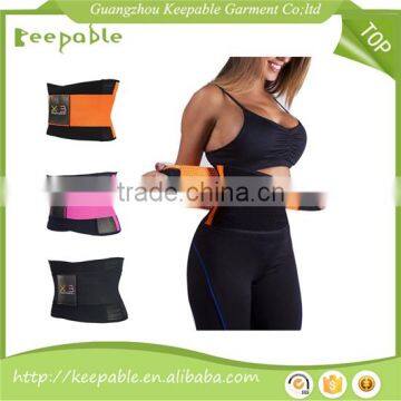 2017 hot selling adjustable waist trimmer belt waist trainer slimmer body shaper belt for women