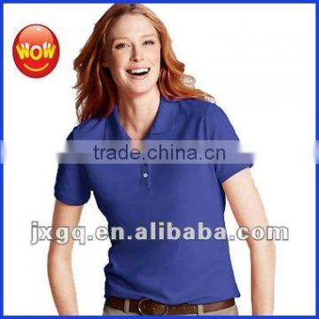 2013 Wholesale Single Jersey Cotton Women's 100 Polyester Polo Shirts Wholesale