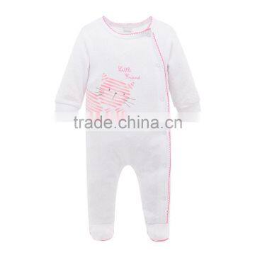 2017 New Fashion Girl Clothes 100% Cotton Animal Design Newborn Baby Rompers For Winter