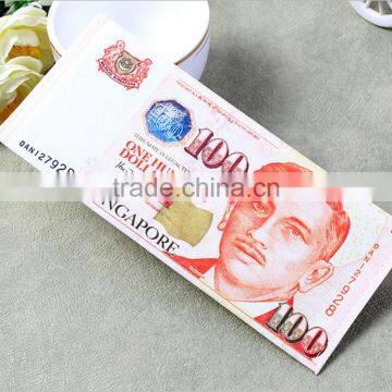 Original Design Durable Funny Banknotes Shaped Wholesale Canvas Wallet photo-3