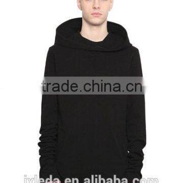 China manufacture cheap supreme longline hooded gym hoodie for men