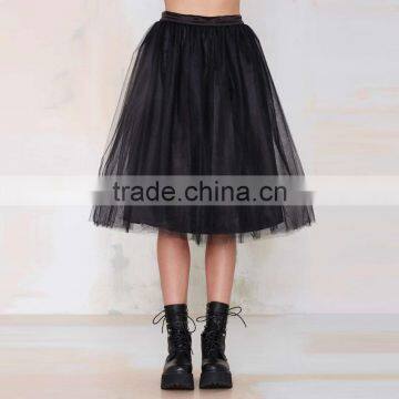 MGOO New Arrival Design Fashion Black Tutu Skirt For Women Voile Bell Ball Gown Skirts 15145B088 photo-3