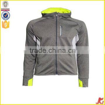 Custom Mens Sports Dri-fit Jacket Zipper-up Jacket With Hooides photo-2