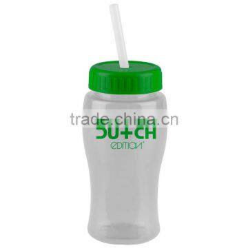 USA Made 18 oz Transparent Sports Bottle With Straw Lid - BPA/BPS-free, FDA Compliant and Comes With Your Logo photo-5