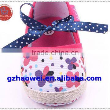 Newborn Antiskid Safety Baby Girls Bowknot Prewalker Shoes photo-3
