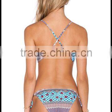 Tight Sexy Swimsuit Piece Swimsuit Floral Bikini Swimsuit Split photo-3