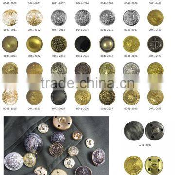 Fashion Garment Accessory Vintage Buttons ABS Eletroplating Anchor Button photo-6