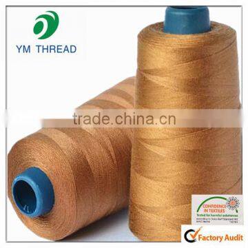 Customized 100% spun polyester sewing thread 20/3 for hair weaving