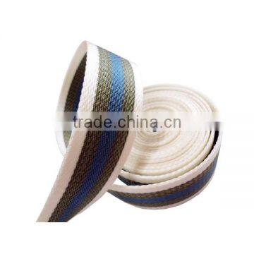 Tricolor woven polyester webbing tape