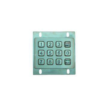 3x4 layout metal access control matrix keypad rugged keypad vandal resistance metal keypad