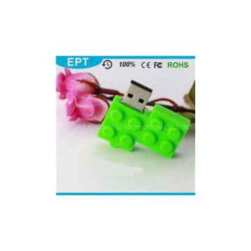 TT092 Green Blue White Building Block Usb Mini Brick Usb Stick