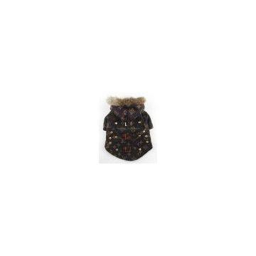 LV  dog coat with fur