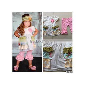 conice remake summer cotton wholesale children boutique outfit