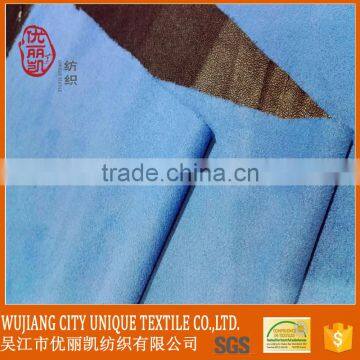 Light Weight 80gsm105d*200d 100%polyester Warp Suede Fabric for Cloth for Sofa