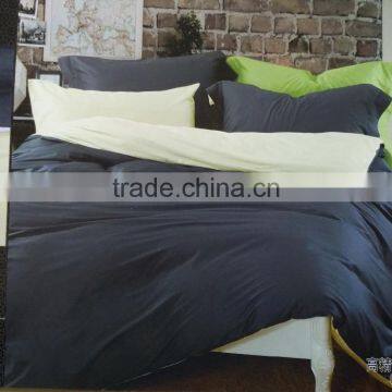 4 Pieces Plain Dyed Silk Cotton Satin Bed Sheet Set