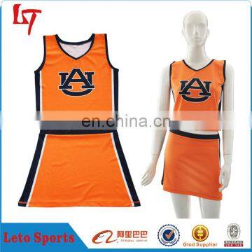 Full sublimation cheerleading uniform custom