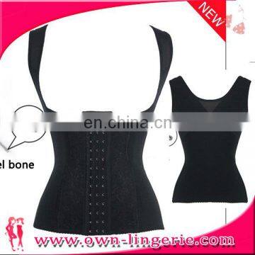 In Stock Cheap Spandex Waist Cinching Corset Underbust Waist Training Slimmer Shaper Corsets photo-2