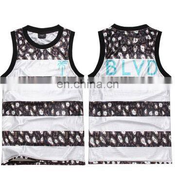 Fabulous printed men organic cotton tank tops wholesale