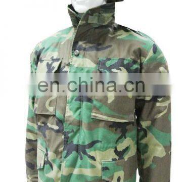 Hot sale army woodland camouflage military army m65 jacket