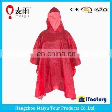 Maiyu Promotional Taransparent Disposable Rain Poncho