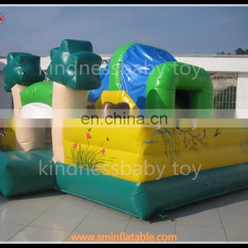 Commercial inflatable bouncer castle, multi propose bouncy castle for kids, funny airblown inflatable forest theme bouncy